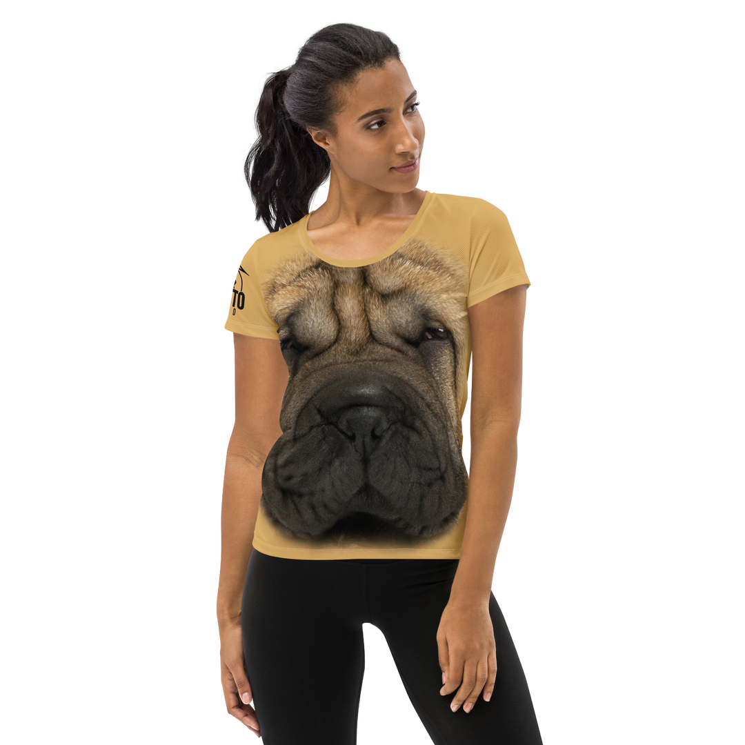 Maglietta sportiva donna Sharpei - Gufetto Brand