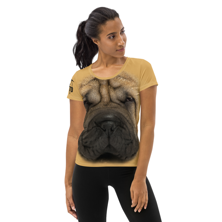 Maglietta sportiva donna Sharpei - Gufetto Brand