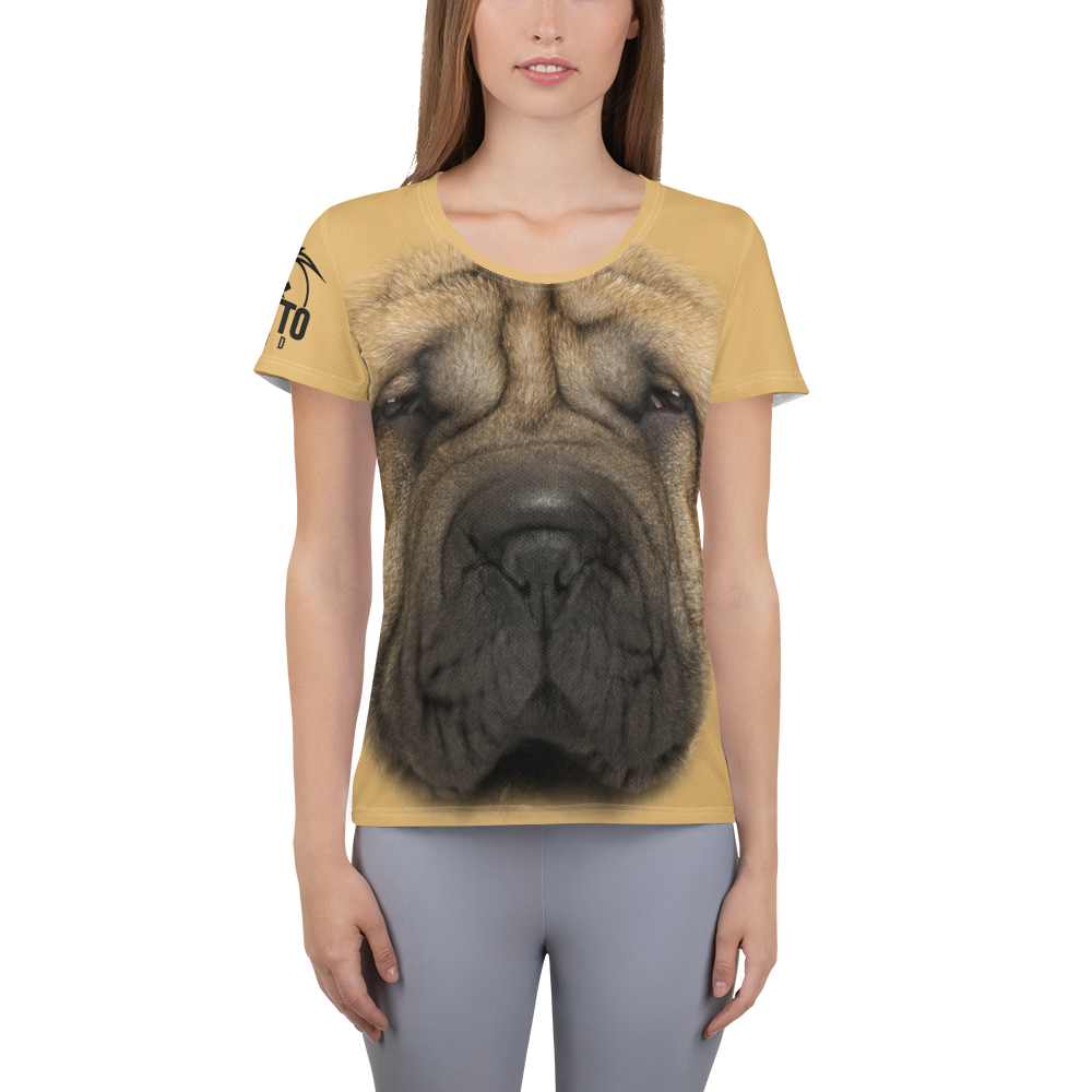 Maglietta sportiva donna Sharpei - Gufetto Brand