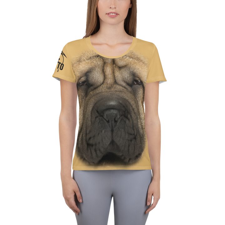 Maglietta sportiva donna Sharpei - Gufetto Brand