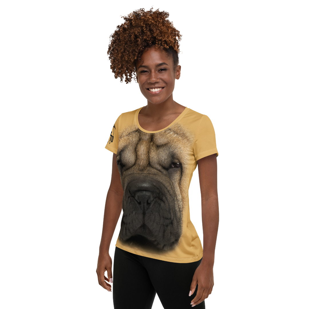Maglietta sportiva donna Sharpei - Gufetto Brand