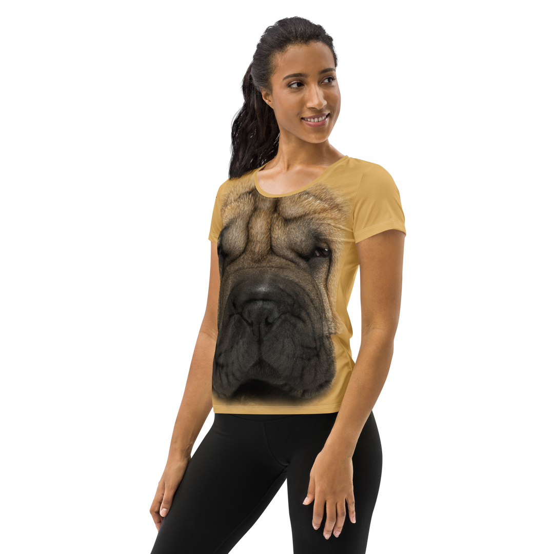 Maglietta sportiva donna Sharpei - Gufetto Brand