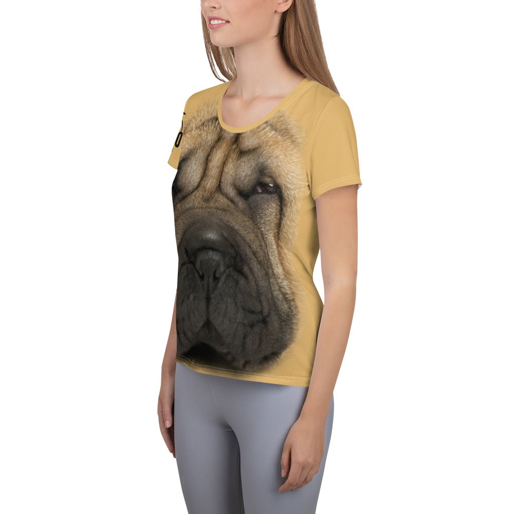 Maglietta sportiva donna Sharpei - Gufetto Brand