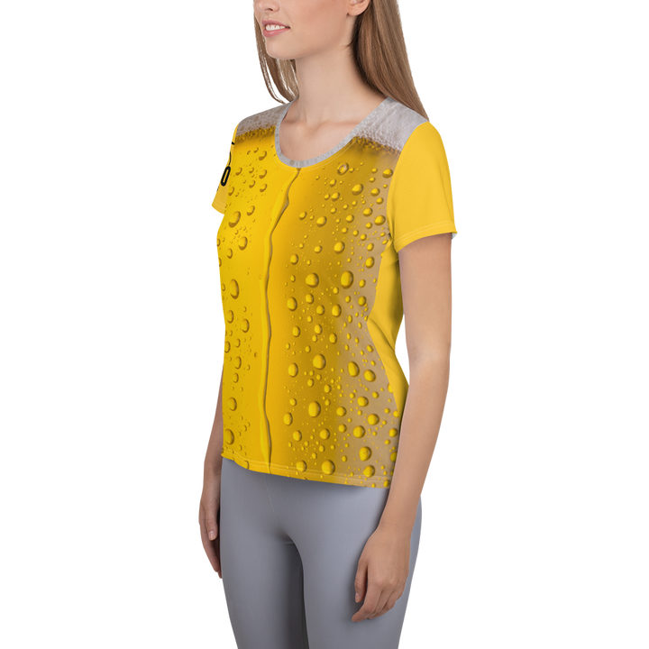 Maglietta sportiva donna con stampa all-over BIRRA - Gufetto Brand