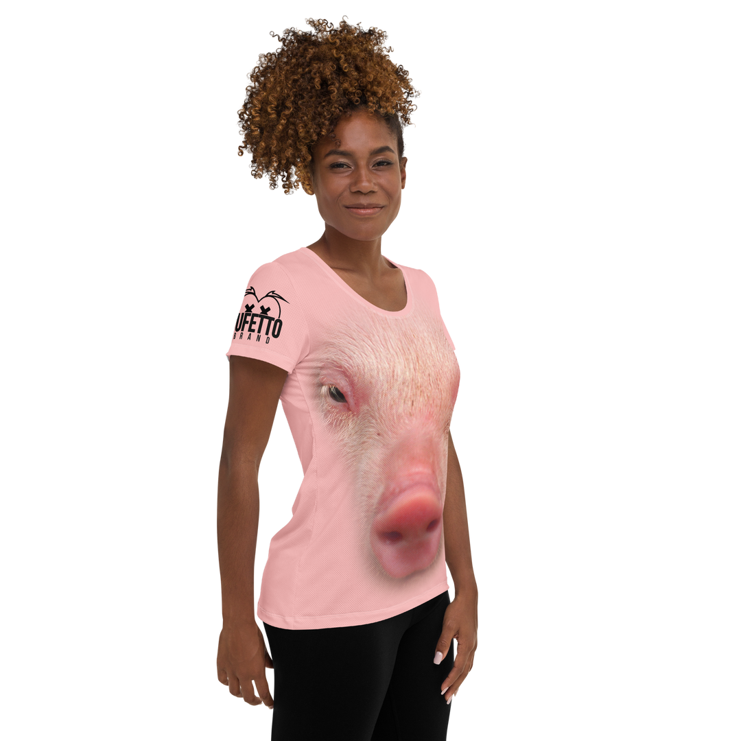 Maglietta sportiva donna PIG - Gufetto Brand