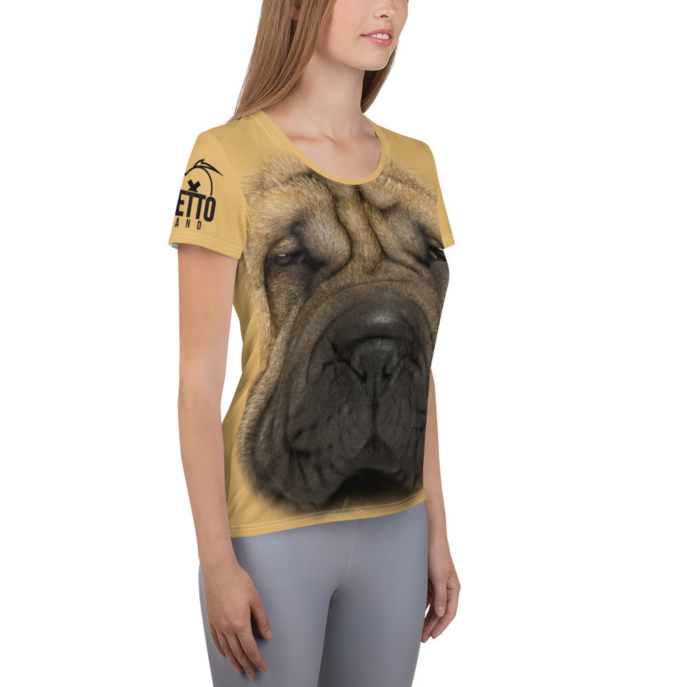 Maglietta sportiva donna Sharpei - Gufetto Brand
