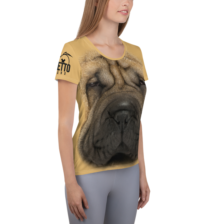 Maglietta sportiva donna Sharpei - Gufetto Brand
