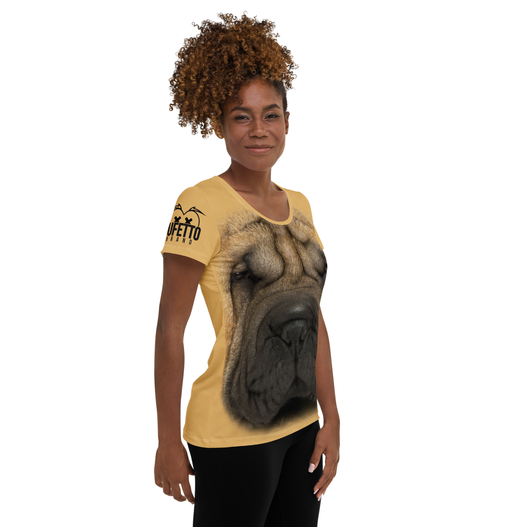 Maglietta sportiva donna Sharpei - Gufetto Brand
