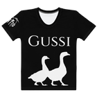 T-shirt donna Nera Gussi - Gufetto Brand