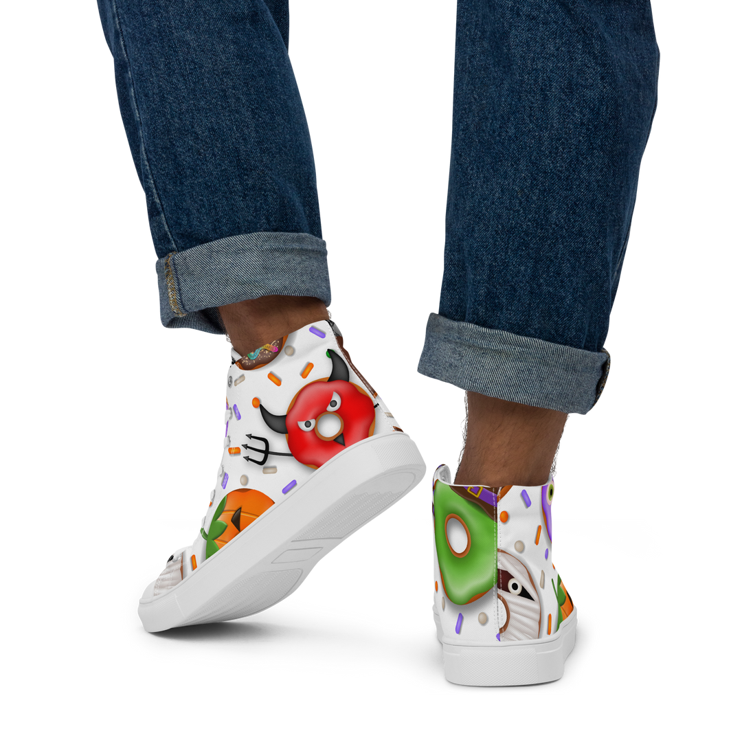 Sneakers alte in tela da uomo HALLOWEEN DONUTS - Gufetto Brand