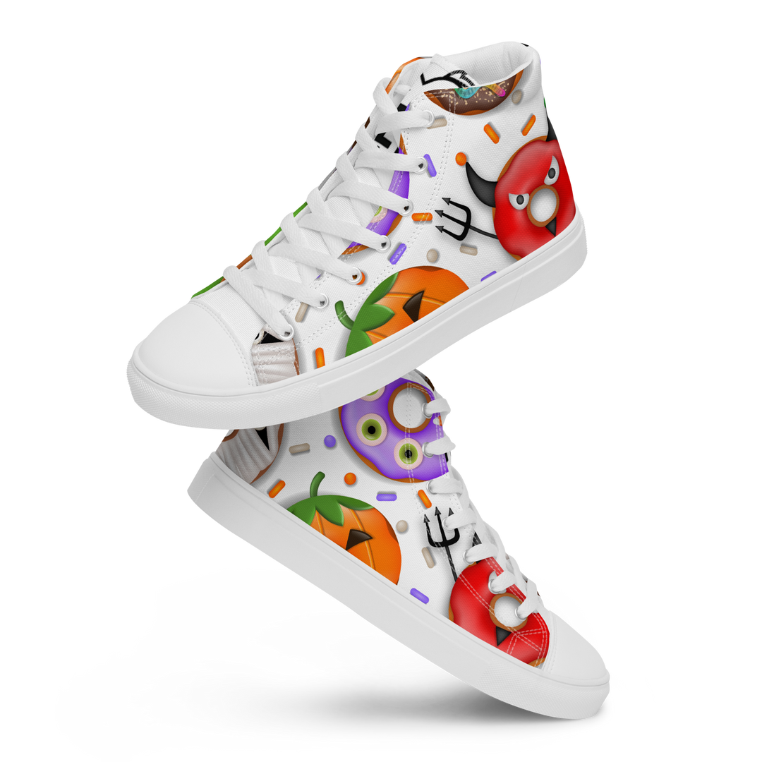 Sneakers alte in tela da uomo HALLOWEEN DONUTS - Gufetto Brand