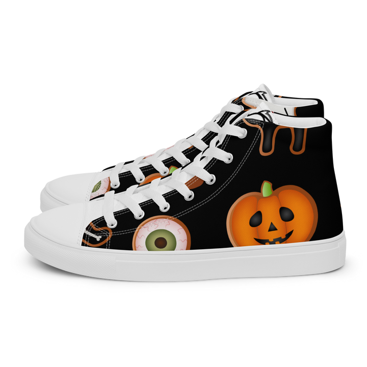 Sneakers alte in tela da uomo HALLOWEEN BLACK EDITION - Gufetto Brand