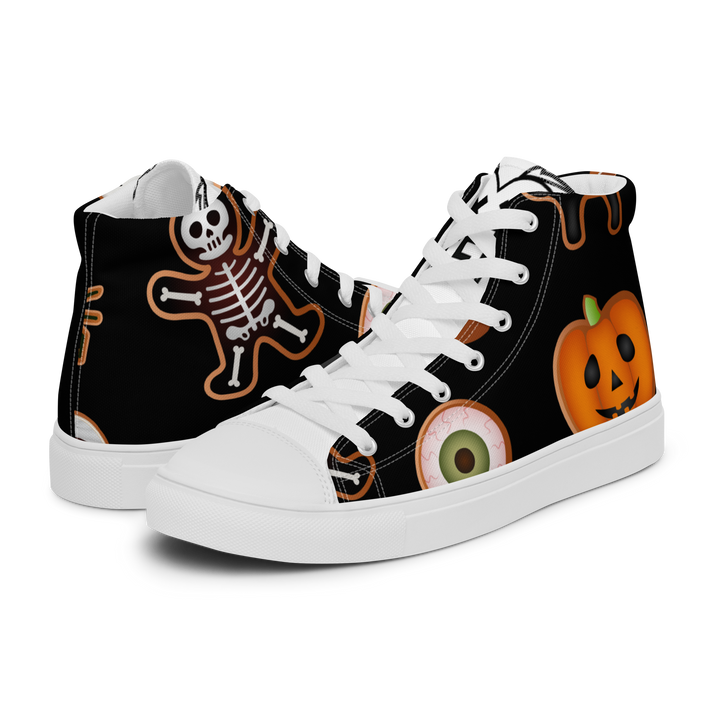 Sneakers alte in tela da uomo HALLOWEEN BLACK EDITION - Gufetto Brand