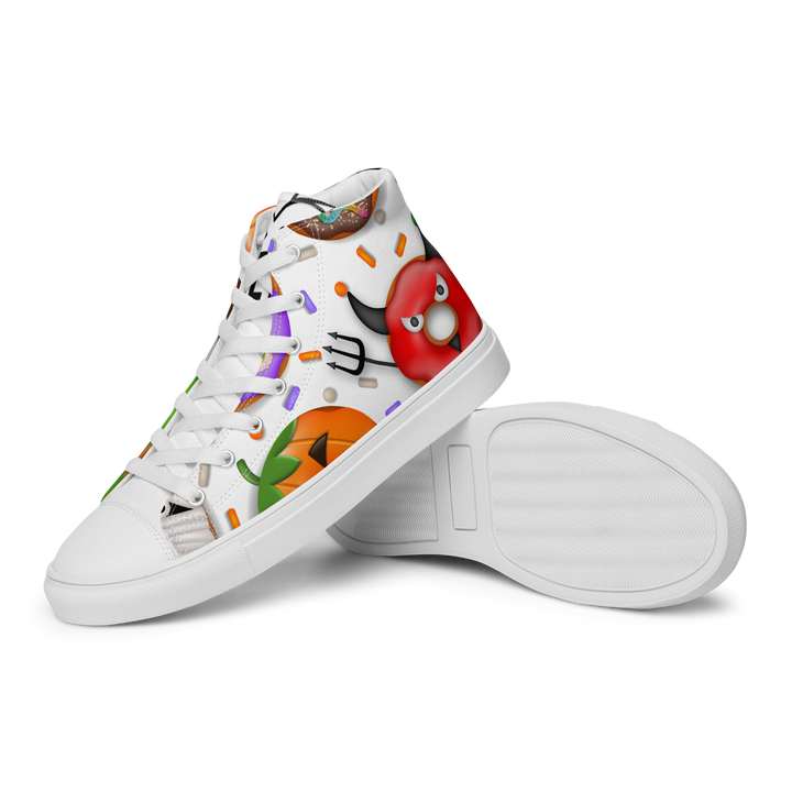 Sneakers alte in tela da uomo HALLOWEEN DONUTS - Gufetto Brand