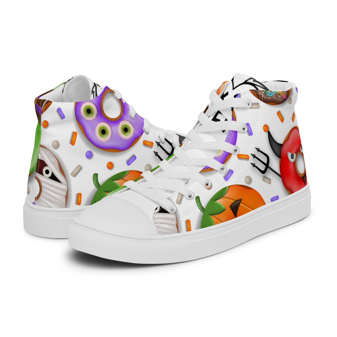 Sneakers alte in tela da uomo HALLOWEEN DONUTS - Gufetto Brand