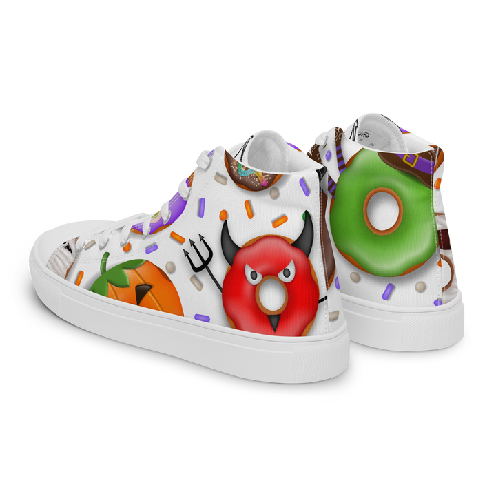 Sneakers alte in tela da uomo HALLOWEEN DONUTS - Gufetto Brand