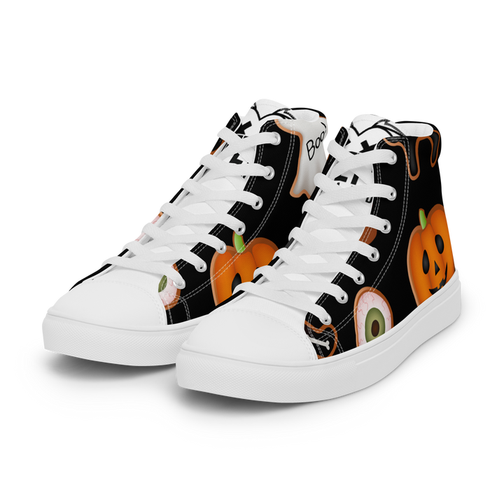 Sneakers alte in tela da uomo HALLOWEEN BLACK EDITION - Gufetto Brand