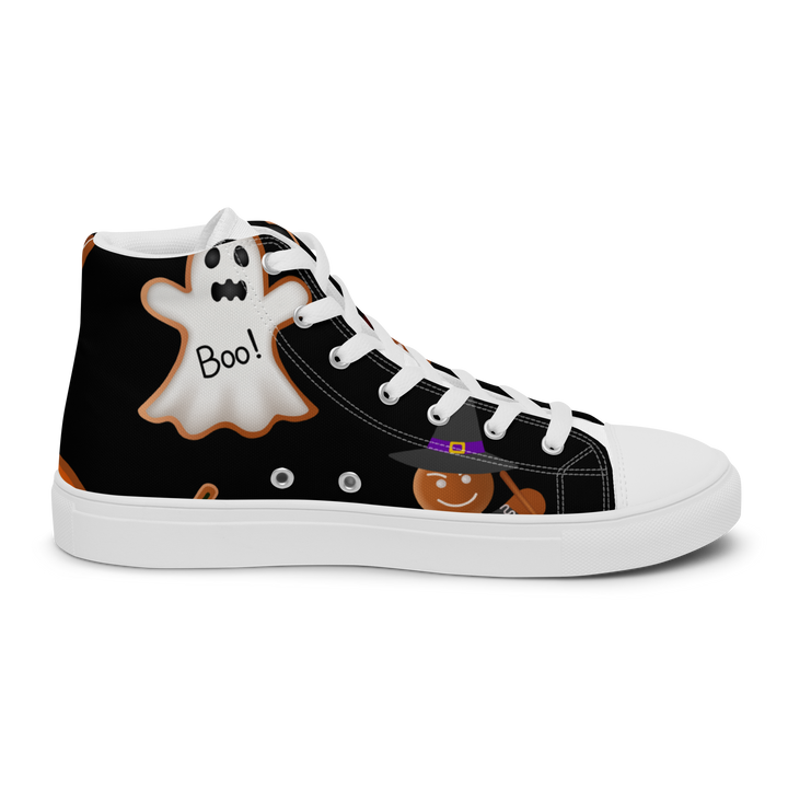 Sneakers alte in tela da uomo HALLOWEEN BLACK EDITION - Gufetto Brand