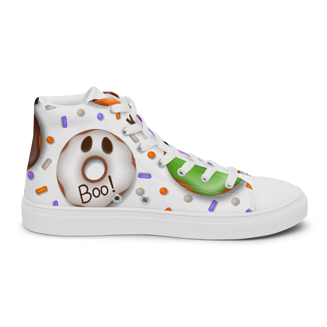 Sneakers alte in tela da uomo HALLOWEEN DONUTS - Gufetto Brand
