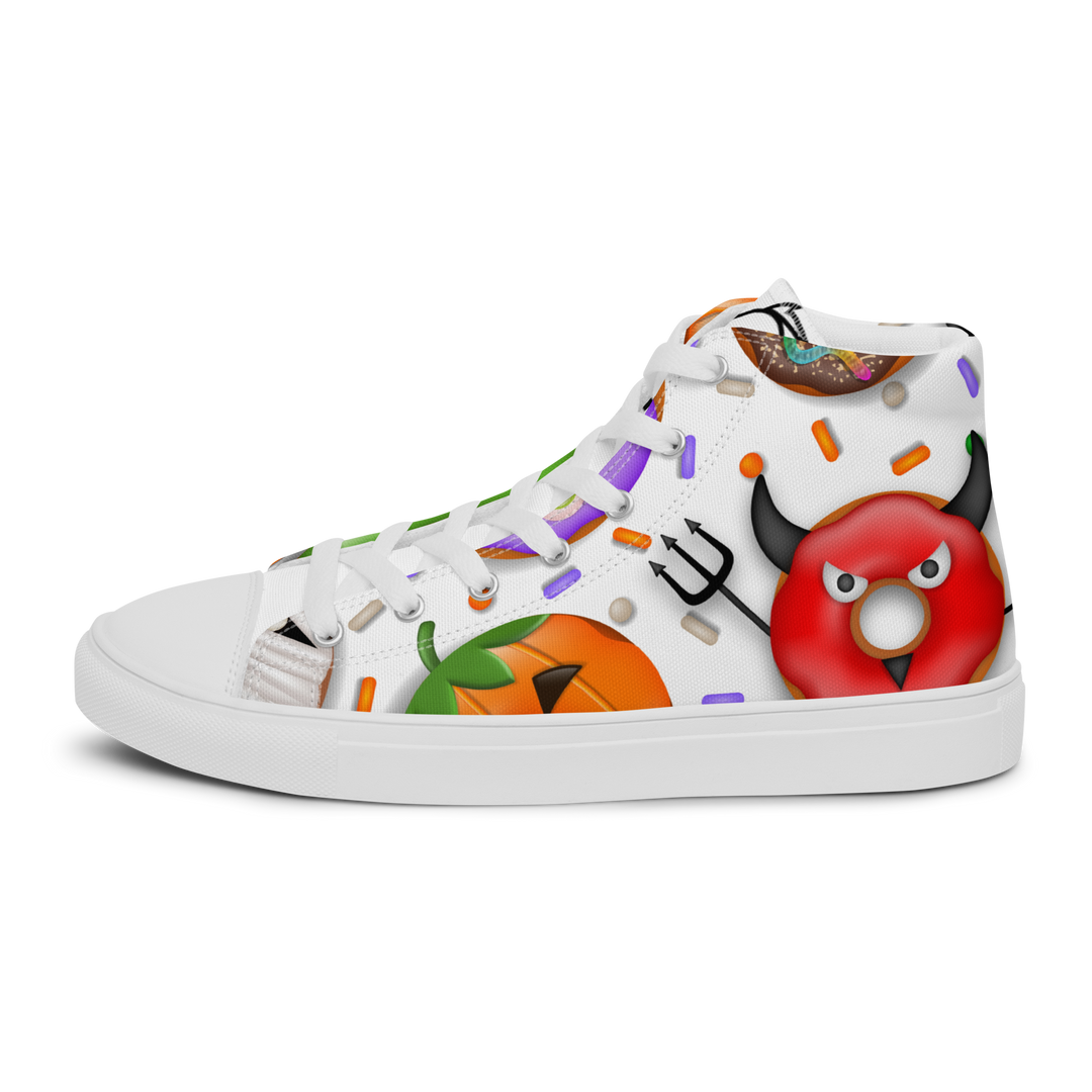 Sneakers alte in tela da uomo HALLOWEEN DONUTS - Gufetto Brand