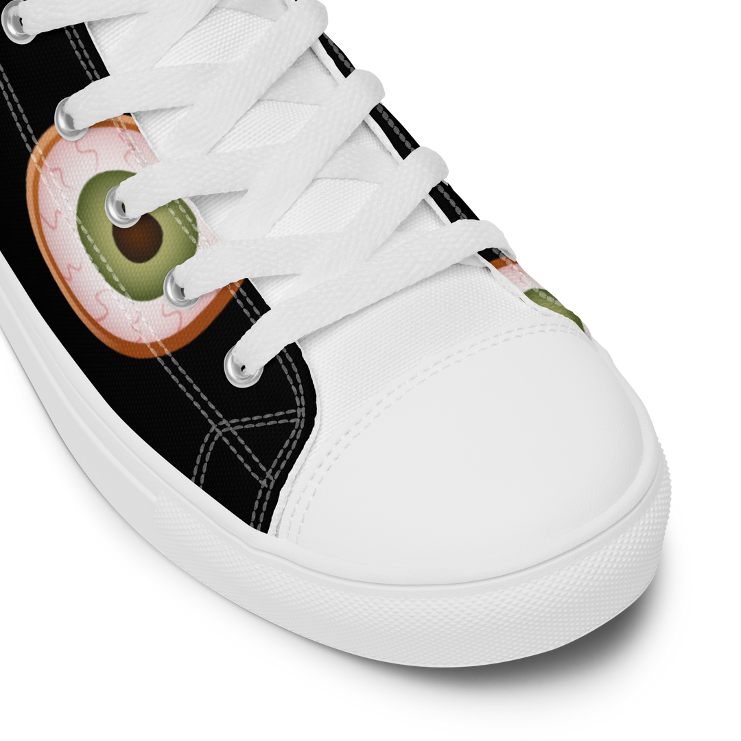 Sneakers alte in tela da uomo HALLOWEEN BLACK EDITION - Gufetto Brand