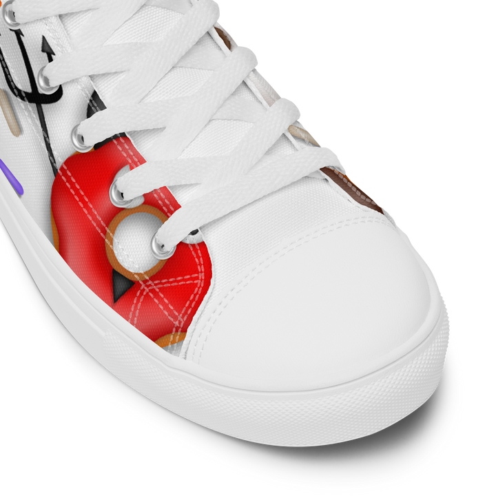 Sneakers alte in tela da uomo HALLOWEEN DONUTS - Gufetto Brand