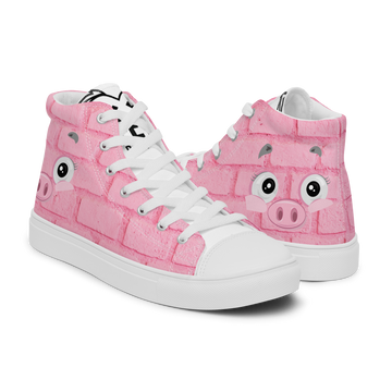 Sneakers alte in tela da uomo PINK PIG