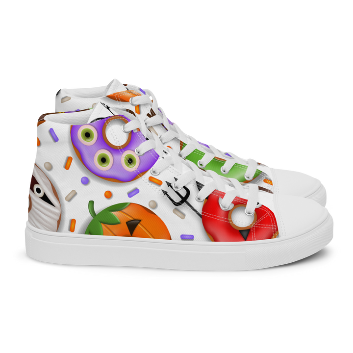 Sneakers alte in tela da uomo HALLOWEEN DONUTS - Gufetto Brand