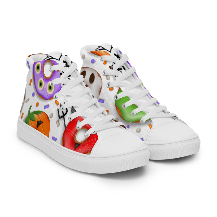Sneakers alte in tela da uomo HALLOWEEN DONUTS - Gufetto Brand