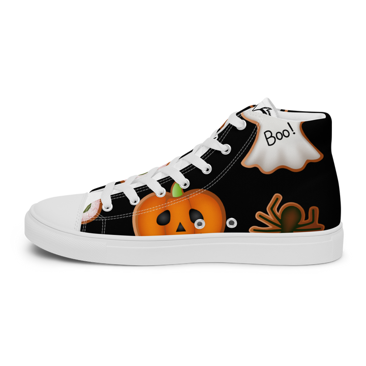 Sneakers alte in tela da uomo HALLOWEEN BLACK EDITION - Gufetto Brand