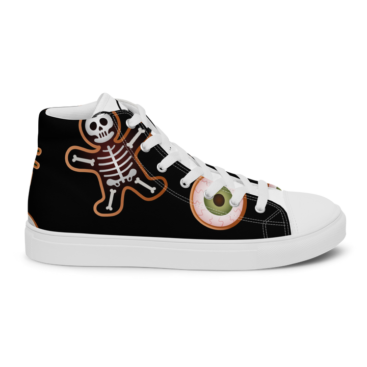 Sneakers alte in tela da uomo HALLOWEEN BLACK EDITION - Gufetto Brand