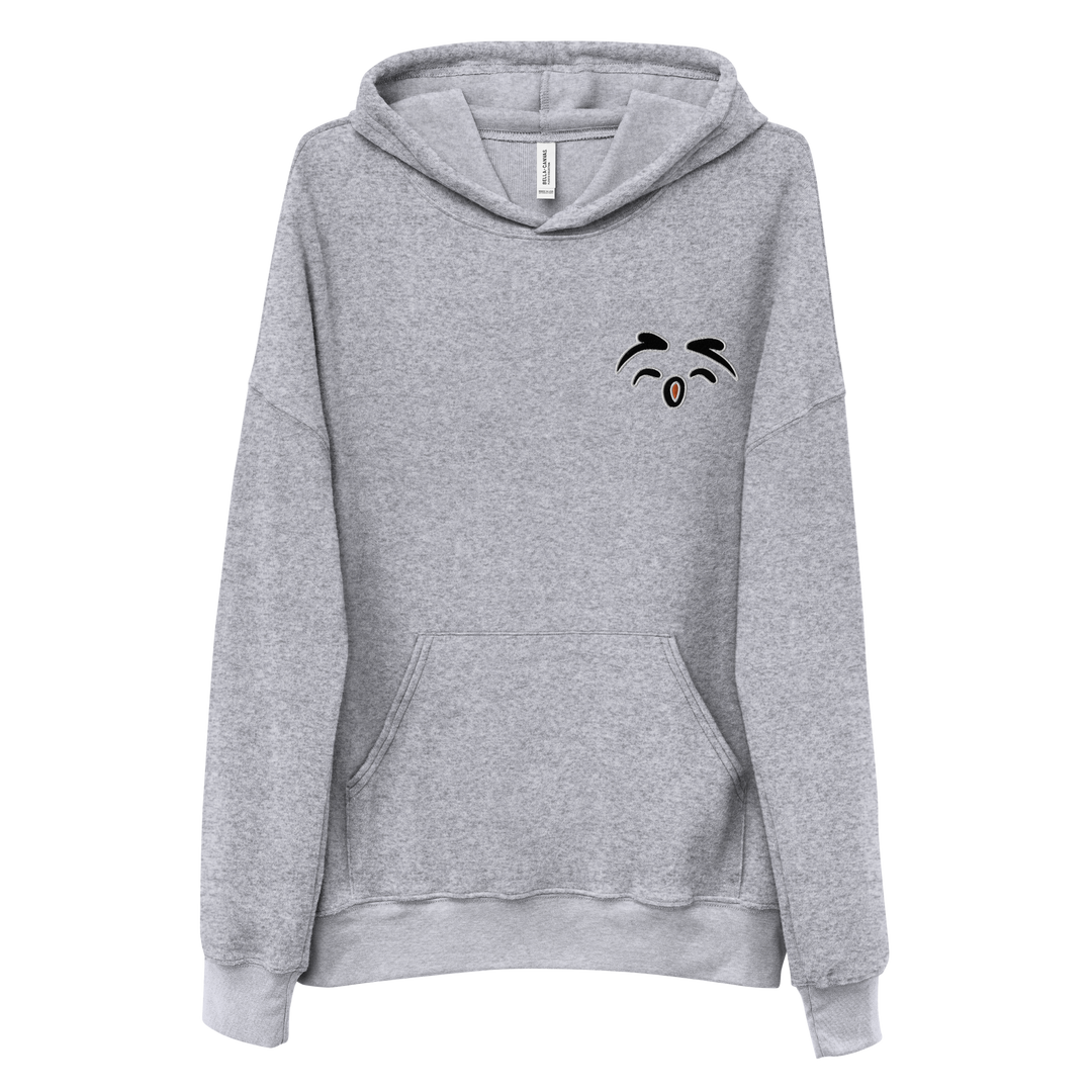 Felpa con cappuccio scamosciata in pile unisex Gufetto Sign - Gufetto Brand
