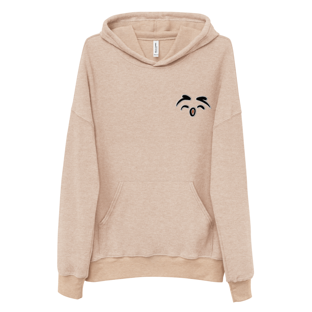 Felpa con cappuccio scamosciata in pile unisex Gufetto Sign - Gufetto Brand