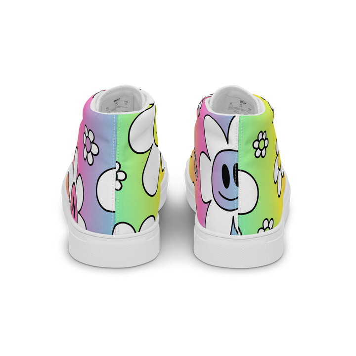 Sneakers alte in tela da donna FLOWER SMILE - Gufetto Brand