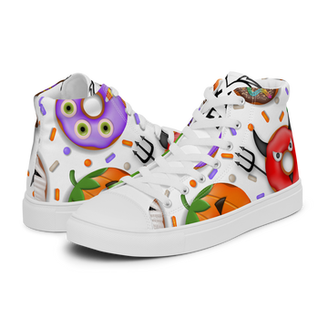 Sneakers alte in tela da donna HALLOWEEN DONUTS