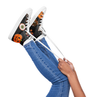 Sneakers alte in tela da donna HALLOWEEN BLACK EDITION - Gufetto Brand