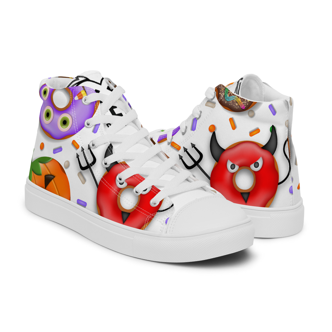 Sneakers alte in tela da donna HALLOWEEN DONUTS - Gufetto Brand