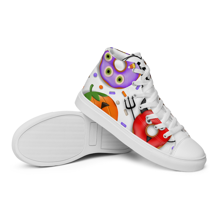 Sneakers alte in tela da donna HALLOWEEN DONUTS - Gufetto Brand