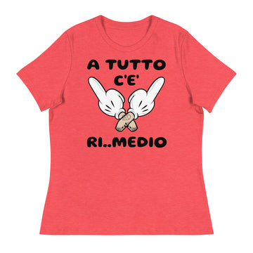 T-shirt relaxed fit donna Ri..Medio