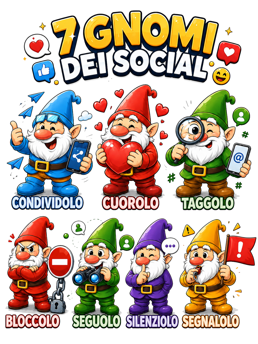 7 Gnomi dei Social