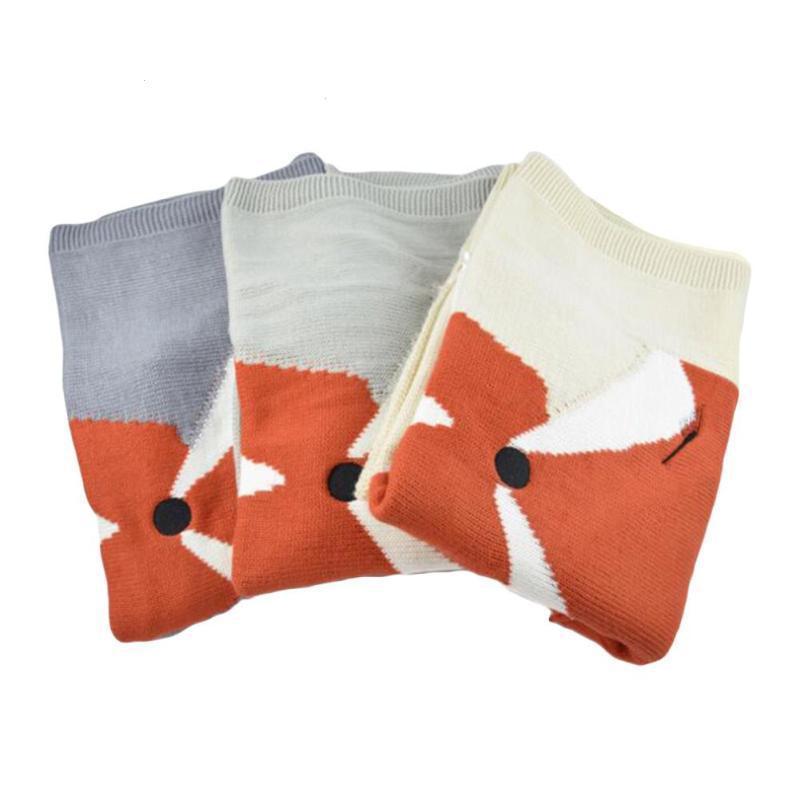 Coperta per bambini tridimensionale in maglia di volpe - Gufetto Brand 