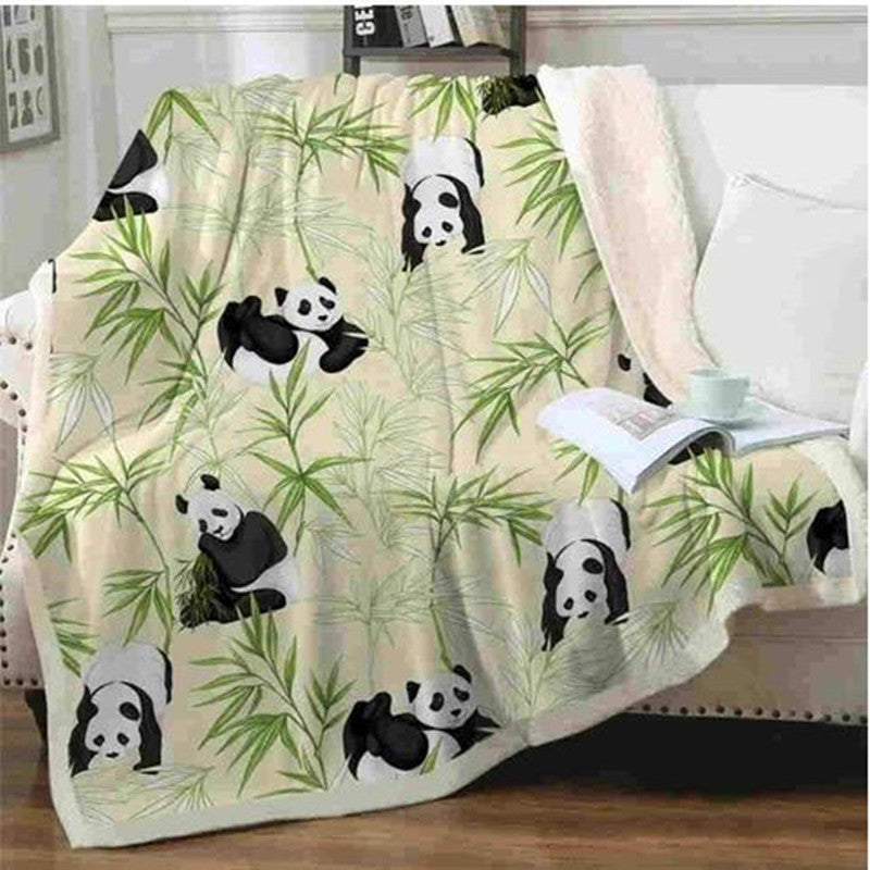 Coperta in flanella serie Panda - Gufetto Brand 