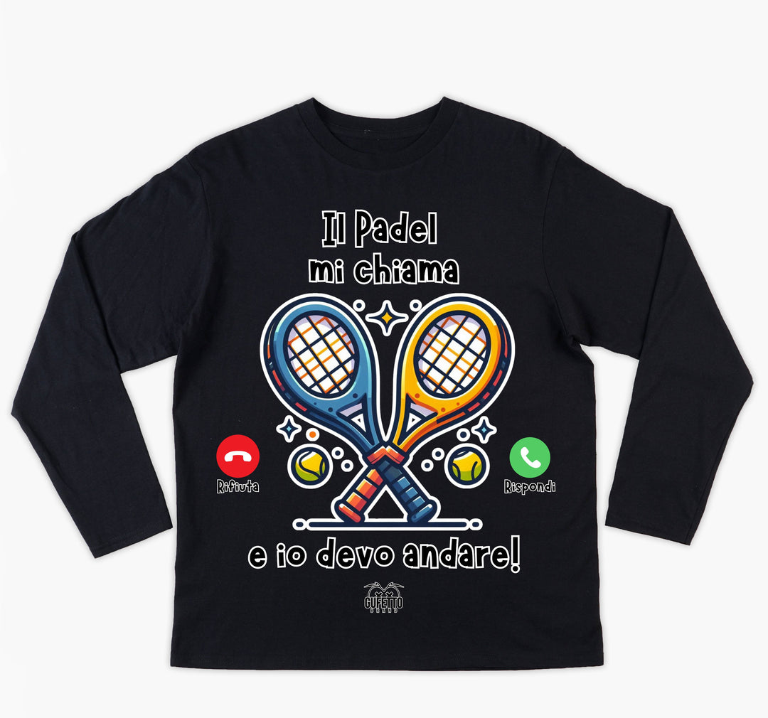 T-shirt Uomo CHIAMATA PADEL ( CP64869267194657 ) - Gufetto Brand 