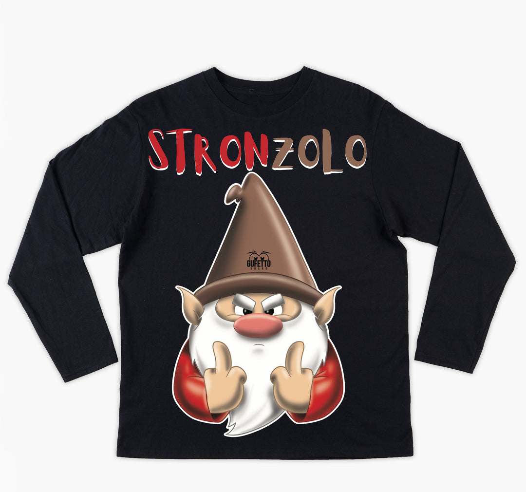 T-shirt NERA UOMO MANICA LUNGA STRONZOLO Outlet - Gufetto Brand 