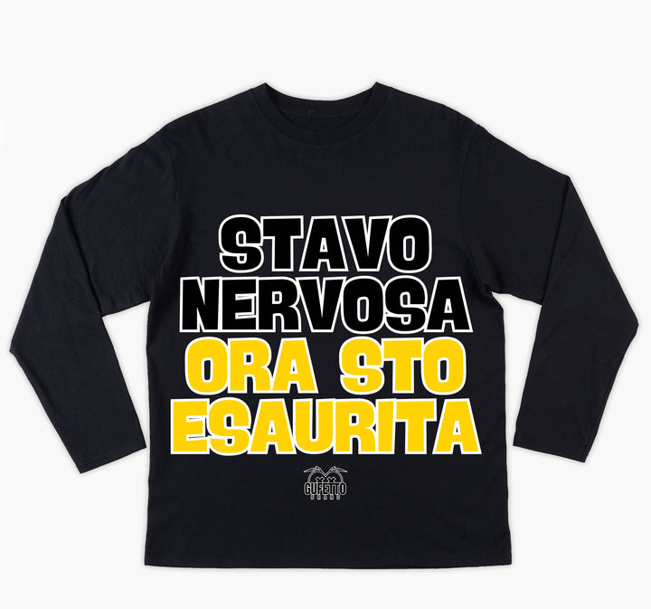 T-shirt Donna NERVOSA ( ST9365734099856 ) - Gufetto Brand 