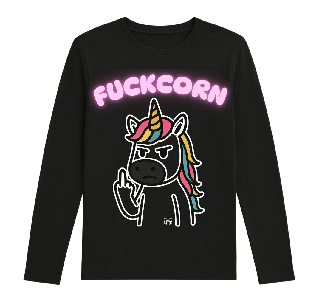 T-shirt Donna FUCKCORN  ( FU45678954 ) - Gufetto Brand 