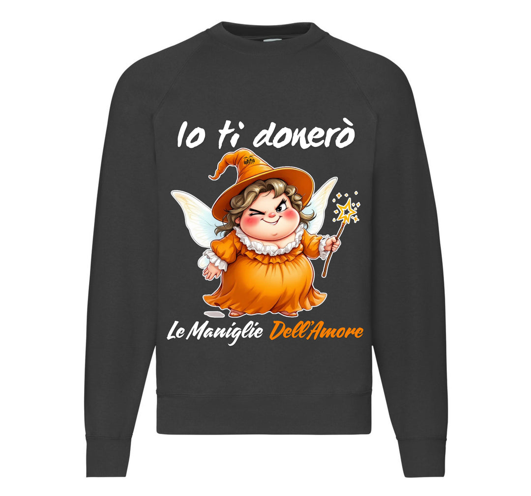 Felpa Classic Uomo Donna Le Fatine Ignoranti MANIGLIE DELL'AMORE ( MA76123546 ) - Gufetto Brand 
