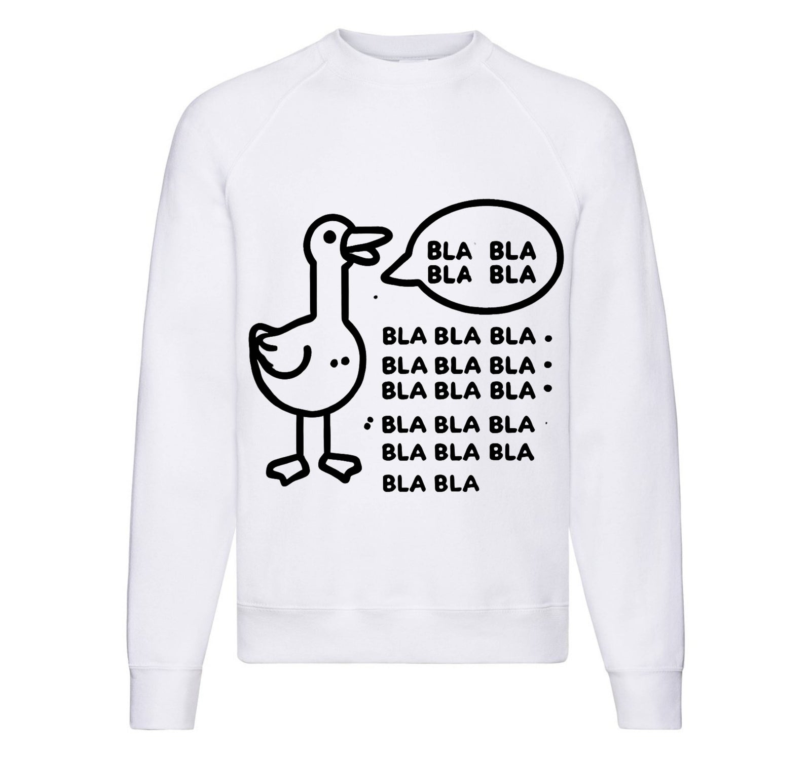 Felpa Classic Uomo Donna BLA BLA BLA ( OC785637465 ) - Gufetto Brand 