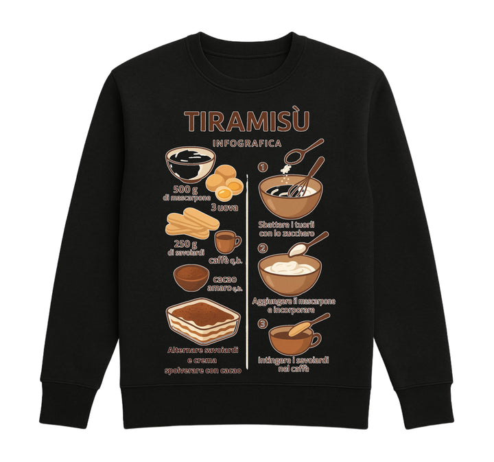 Felpa Classic Uomo Donna TIRAMISU' ( TI709843256 ) - Gufetto Brand 