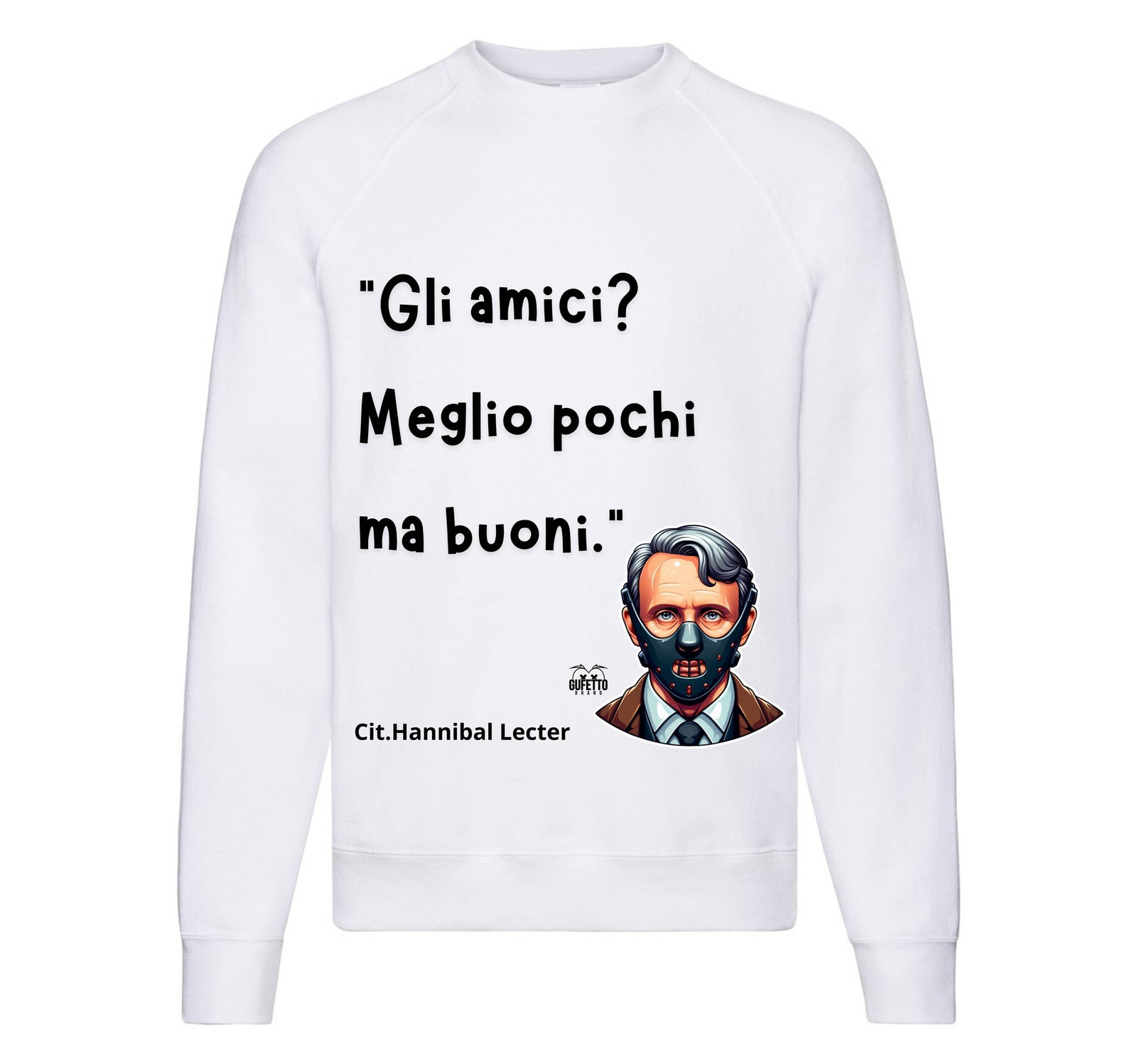 Felpa Classic Uomo Donna HANNIBAL ( 5409372645 ) - Gufetto Brand 